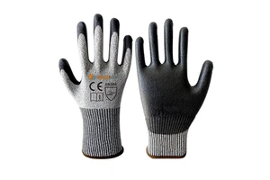 SUNNYHOPE Food Grade CE En388 Safety Proof Level 3 4 5 protection PU / Nitrile Coated Anti Cut Resistant Work Gloves