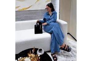2025 Women's Casual Spring Denim Two-Piece Set Polyester/Cotton Quick-Dry Long Sleeve Lapel Jacket Wide Leg Jean Trousers Cowboy