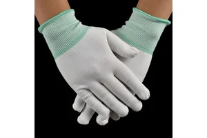 Knitted White Safety Gloves Comfortable Anti-Slip Industria Workl Gloves