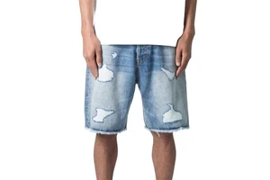 Casual Wear Men Summer Denim Shorts 100% Cotton Male Short Jeans Multi Pockets Shorts Skinny Men's Denim Short