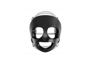 Headgear Face Mask Boxing Training Wholesale MMA Ear Guard Wrestling Durable Soft NBR Padded Chemical Resistant Black Half-Frame