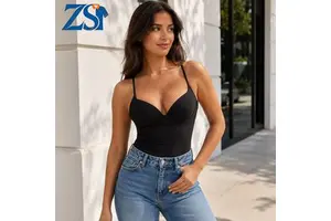 Zesheng Custom Women's Sweetheart Neck Tank Top Padded Bra Bodycon Y2K Streetwear OEM ODM Manufacturer
