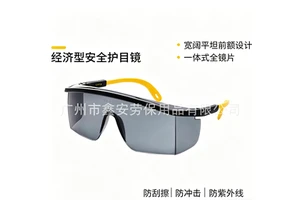 101117 101113 Safety Goggles: Class F, Impact-Resistant, UV-Protective, Dust-Proof, Sand-Proof, Adjustable Temples