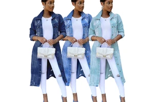 High Quality Long Sleeve Casual Denim Jeans Women Jean Jackets for Ladies Jeans Jacket Women