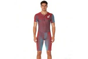 Custom High Quality Athletics Tracksuits Tight Short Sleeve Jumpsuit Running Training Compression Shorts Sports Suits