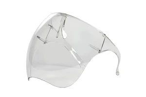 Kangbao CL-102 Clear Anti-Scratch Full Face Shield Dull Polish Plastic Nose Mouth Upgraded Dust-Proof Face Guard