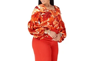 D386 for Large Size Women's New Fashion Floral Printed Strap Top Loose Wide Leg Pants Two-Piece European and American Suit