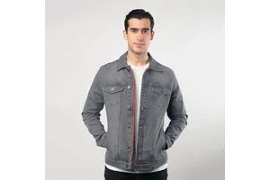 Premium Quality Men's Winter Denim Jacket with Custom Colors & Front Logo All Sizes Available OEM Service