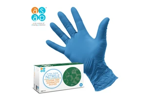 ASAP Disposable X-Tra Thick Nitrile Exam Gloves Powder-Free Safety Features Hand Protection Hospital Material