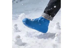 Waterproof Rubber Shoe Covers-Boot Covers with Rainproof Design-for Skiing Cycling and Outdoor Activities