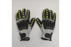 TPR Gloves Impact Resistant Safety Gloves Abrasion Resistant Work Safety Impact Resistant Reinforced Palm Gloves