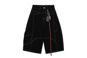 Mid Waist Straight Style Jeans Shorts Pocket Loose Denim Shorts Men's High Quality 100% Cotton Vintage Breathable Denim Shorts