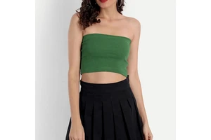 OEM Customized Breathable Front Logo Fitness & Yoga Tube Tops for Women's High Support with Best Quality
