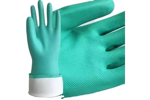 OEM Hand Protection Anti-Slip PVC Waterproof Chemical Resistant Industrial Safety Work Gloves