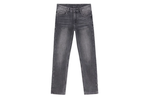 Factory Direct Men's Casual Slim Stretch Denim Pants Street Vintage Jeans Distressed Wash Rivet Button ODM Popular For Winter