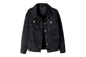Wholesale Price Custom Made Logo Woman Denim And Jackets In Blue Black Color Jean Fur Cotton Denim Jacket Streetwear For Women