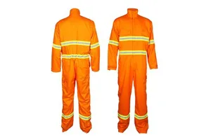 Road Safety High Visibility Reflective Industrial Safety Coveralls Polyester Waterproof Windproof Breathable All Season Workwear