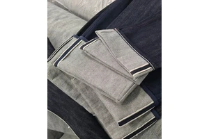 Selvedge Raw Japanese Straight-leg High Quality Selvage Denim Slim Mid Rise Knitted Distressed Solid Jeans Breathable