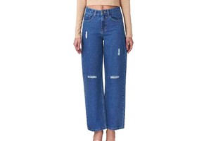 Wholesale Jeans for Women Stretch Denim Women's Ripped Jeans Close-fitting Full Length distressed Jeans Women