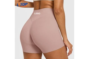 Yoga Gym Sports Fitness Short Breathable Leggings Women Wrinkle-Resistant High Waist Slimming Outdoor Riding Shorts