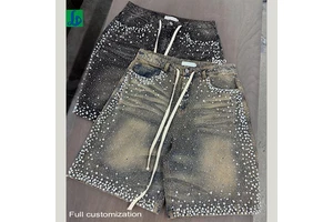 Premium Custom Vintage Wash Denim Jorts Men | 14oz Heavyweight Streetwear | Verified Manufacturer OEM