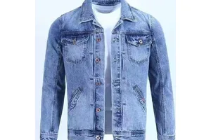 Vintage Denim Jacket Men's Cargo Slim Casual Outerwear Tops Sehe Fashion