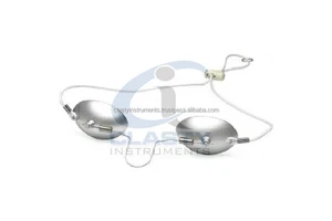 EYE SHIELDS STAINLESS STEEL LAZERLENZ PATIENT SAFETY EYE SHIELDS MEDICAL SAFETY SHIELDS to PROTECT EYES DURING MEDICAL LASER PRO