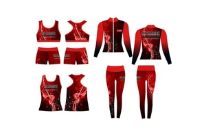 Customized Design Majorette Dance Wear Different Colors Dance Studio Dance Team Practice Wear Cheer Tracksuits