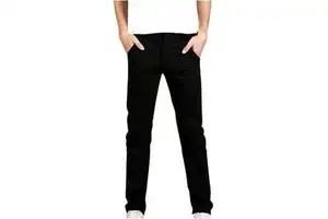 men's pants washed Black Gray Denim Jeans Pants Men Autumn Black Dark Blue Straight Men Jeans Trousers Classic Casual Cotton