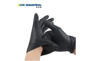 Wholesale Powder Free Disposable Heavy Duty Nitrile Rubber Gloves Industrial Use Nitrile Safety Work Gloves
