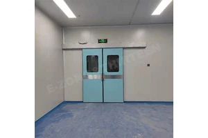 Automatic Cleanroom Door Airtight Double Door System Minimalist Antibacterial Waterproof Sensor Operation ICU Hospital