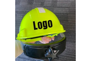 Custom Logo ABS Thickened and Durable Industrial Safety Hard Hat with Adjustable Strap for Construction and Engineering Use