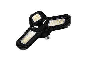 Tri-Folding LED Workshop Light With Universal 85-265V & Patent Design - 8000LM High Brightness For Garage And Warehouse Lighting
