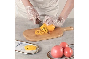Food Safety Protective Transparent Disposable PE Gloves Cleaning HDPE Gloves Plastic Polyethylene Gloves