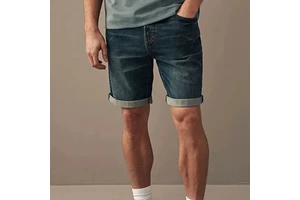 2025 Top Quality Men's Casual Denim Jeans Shorts Customizable Streetwear for Outdoor Use-Boys' Fashion OEM Service Solid Pattern