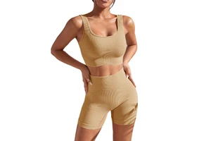 Seamless Solid Yoga Top Tight-fitting Quick-drying Moisture-wicking High-waisted Butt-lifting Yoga Pantswomens Fitness