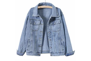 Women's Denim Jackets Women Casual Jean Outwear Fall Jacket Denim Button up Coat Oversize Denim Jacket for Ladies