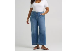 Over Sized Casual Women's Mid Waist Knitted Breathable Straight Denim Jeans Regular Fit Summer Pants Light Wash
