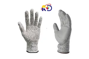 Grade 5 HPPE PPU Impregnated Anti Cut Gloves