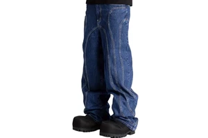 Men Plus Size Straight-Leg Denim Pants Durable and Breathable Custom Design Oversized Baggy Denim Jeans Streetwear Style
