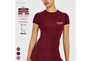 Yoga Top Quick-drying Fitness Yoga Wear Short-sleeved Top for Women