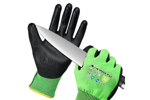 XINGYU HPPE Knitted Anti-cut Glove Level 4 PU Work Gloves Durable Maintenance Cut Resistant High Level Industrial Safety Gloves