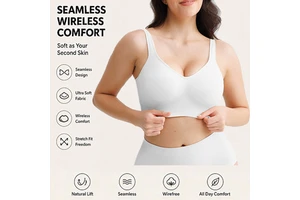 Waistdear OEM Custom Seamless Bra Wide Straps Fixed Cups Underarm Smoothing Natural Lift Wireless Comfort Brassiere