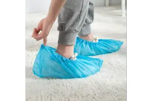 High Quality Disposable Elastic Non-Woven Safety Shoe Covers PP Anti-slip Breathable Pull-On Closure Fashionable Customizable