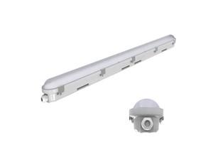 IP65 Tri-Proof LED Wall Lamp New Outdoor Waterproof Vapor Tight Fixture Corridor Linkable Design for Indoor Use