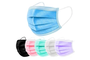 Breathable 3-Ply Disposable Civil Face Mask High Filtration Non-Woven Protective Mask for Daily Outdoor & Travel Use