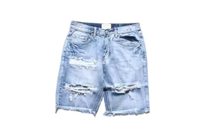 Factory Cheap Price Women's Denim Shorts Comfortable Mid Waist Customized Straight Summer Quick Dry Pocket Wrap