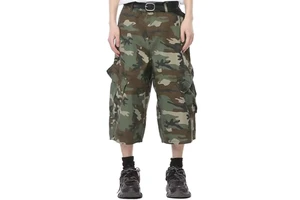 Custom Distressed Men Denim Shorts with Wind Resistant Stretch for Comfort Fit in Outdoor Activities OEM Service Available