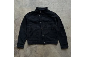 Manufacturer Custom Designer Multi-pocket 100% Cotton Canvas Blank Heavyweight Oversized Workwear Denim Jeans Jacket for Men