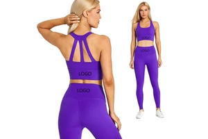 Nude Yoga Suit Wholesale Sports Vest Women Sports Vest Bra Yoga Clothing Workout Running Set Yoga Sets Fitness Women 2022